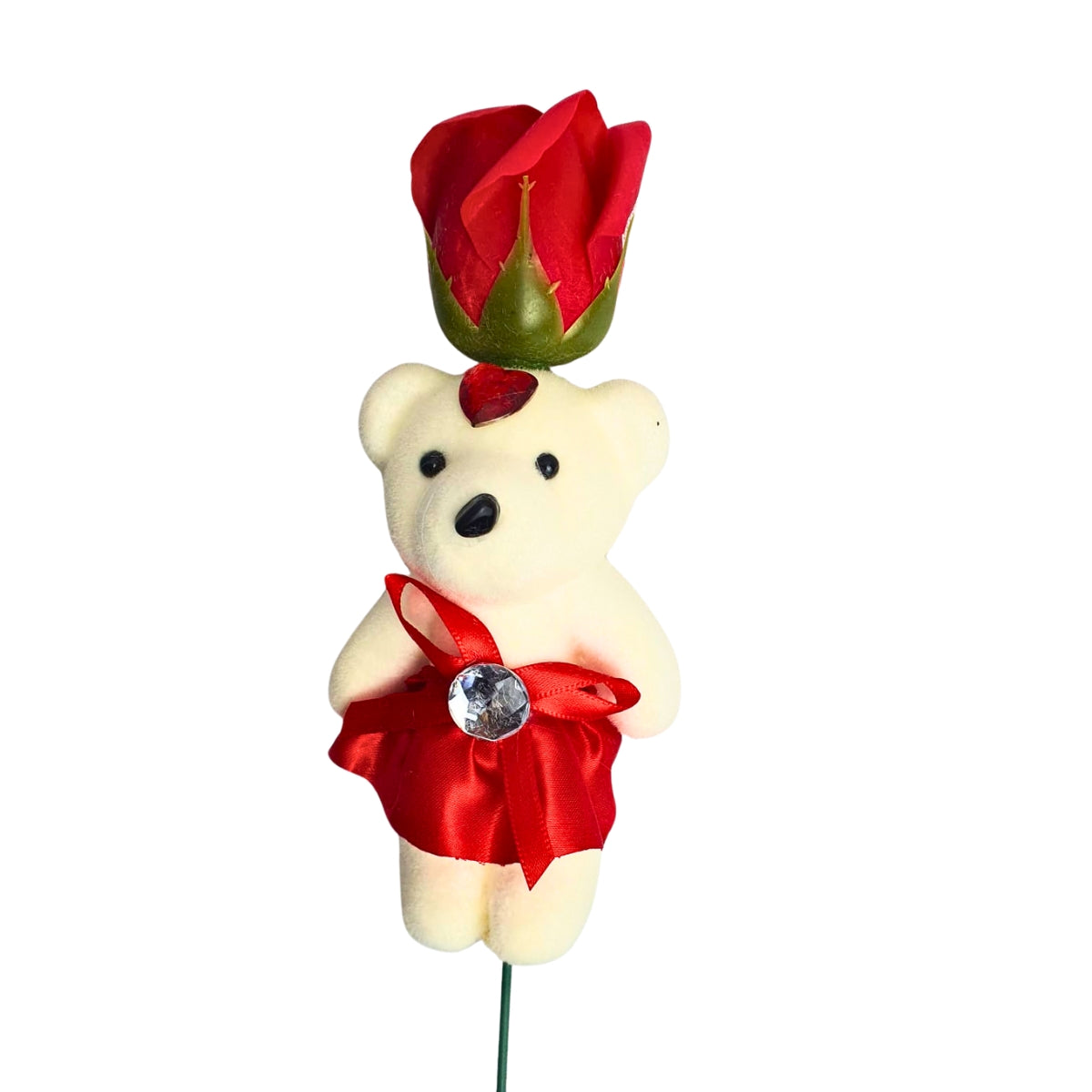 Kit 3 Rosas Vermelhas com Ursinho de Pelúcia - Dia das Mães e Dia dos Namorados Kit 3 Rosas Vermelhas com Ursinho de Pelúcia - Dia das Mães e Dia dos Namorados